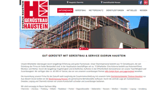 Desktop Screenshot of haustein-geruestbau.com